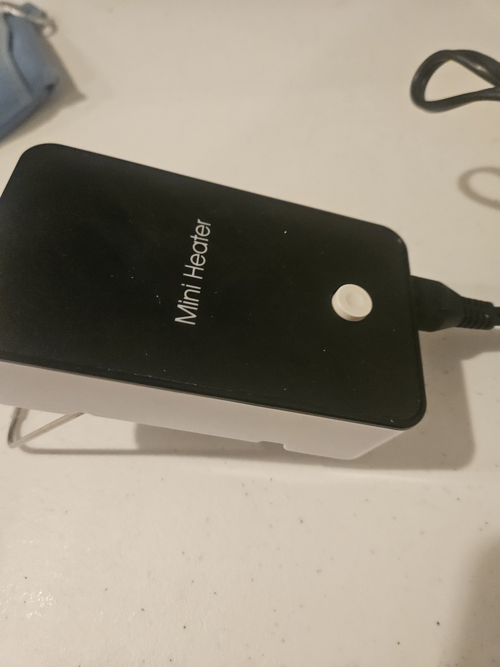 Mini Heater Portable Desk Heater in Black and White